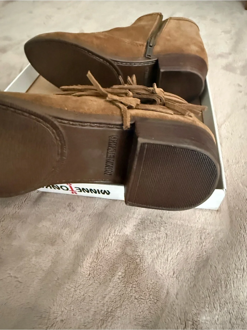Minnetonka suede ankle